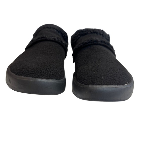 OOFOS OOcoozie Mule Slippers Women's 9 Black Fleece Comfort Recovery Slip‑On - Picture 5 of 8